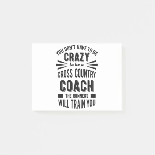 Post-it® Funky Cross Country Coach Crazy (Devant)