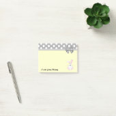 Post-it® Funky mignon lapin pois monogramme (Bureau)
