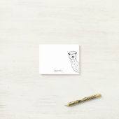 Post-it® Funny Alpaca llama Illustration Nom personnalisé (Sur un bureau)
