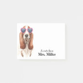 Post-it® Funny Basset Hound Personnalisé (Devant)