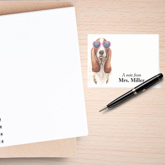 Post-it® Funny Basset Hound Personnalisé