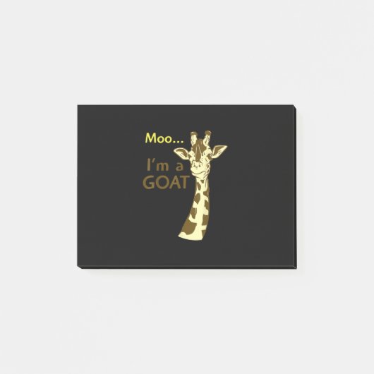 Post-it® Funny Confusing Giraffe Moo I (Devant)