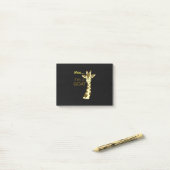 Post-it® Funny Confusing Giraffe Moo I (Sur un bureau)