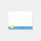 Post-it® Funny Cube Jaune Canard Nom personnalisé de l'anim (Devant)