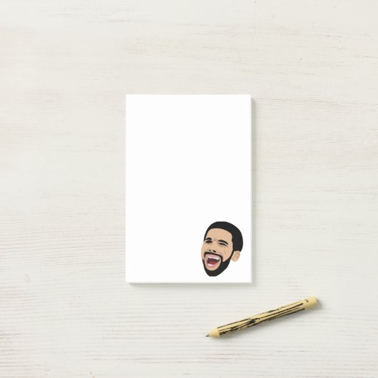 Post-it® Funny Drake Crier, Funny art mème (Sur un bureau)