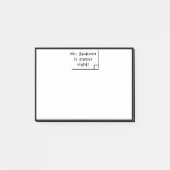 Post-it® Funny Enseignant Math Humour scolaire (Devant)