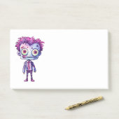 Post-it® Funny Frankenstein Monster Halloween Fun (Sur un bureau)