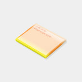 Post-it® Funny Halloween Personnalisé Jaune Orange Post it (Incliné)