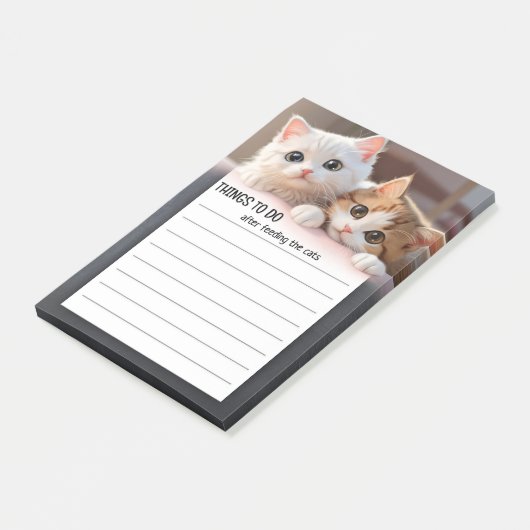 Post-it® Funny Kittens To-Do-List Publier des notes (Incliné)