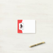 Post-it® Funny Let's Go! Walk Belgian Sheepdog (black 1) (Sur un bureau)