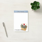 Post-it® Funny mignon fille Holiday Père Noël chat monogram (Bureau)