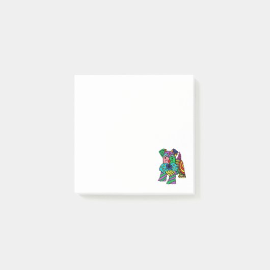 Post-it® Funny Miniature Schnauzer Dog Art Abstrait (Devant)