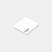 Post-it® Funny Miniature Schnauzer Dog Christmas Art (Incliné)