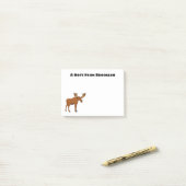 Post-it® Funny moose (Sur un bureau)