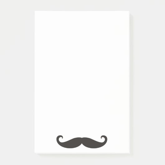 Post-it® Funny Mustache / Schnurrbart + votre texte (Devant)