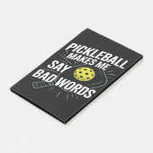 Post-it® Funny Pickleball Me Fait Dire Des Gros Mots (Incliné)