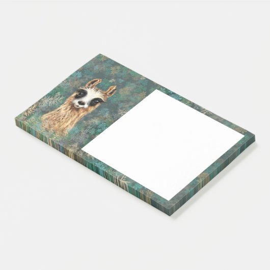 Post-it® Funny Post it Notes Curious Baby Llama (Incliné)