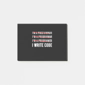 Post-it® Funny Programmer I Wite Code (Devant)