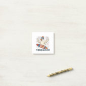 Post-it® Funny Rubber Duck USA Patriotic Firequacker 4e (Sur un bureau)