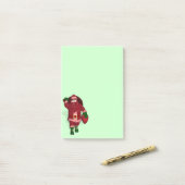 Post-it® Funny Santa Claus Fraise Farmer (Sur un bureau)