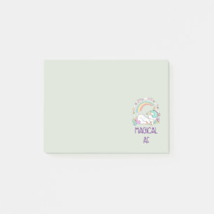 Post-it® Funny Unicorn magique AF avec décorations de fille