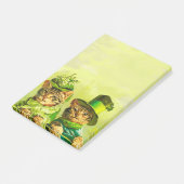 POST-IT® FUNNY VIEILLE MODE ST.PATRICK'S DAME CATS (Incliné)