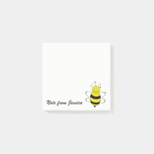 Post-it® Funny whimsical mignon abeille personnalisée