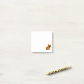 Post-it® Funny Wombat Primitive Art (Sur un bureau)