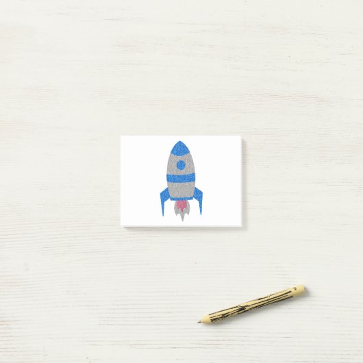 Post-it® Fusée (Sur un bureau)