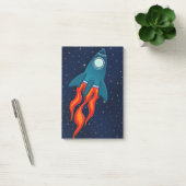 Post-it® Fusée spatiale mignonne et conception d'espace ext (Bureau)