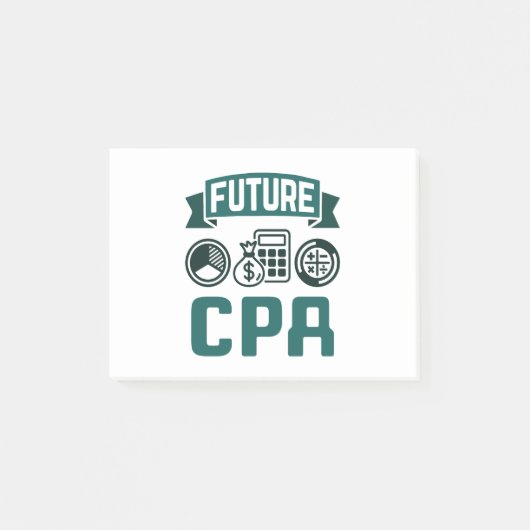 Post-it® Futur diplôme en comptabilité CPA (Devant)