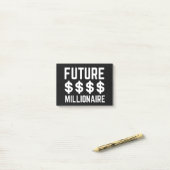 Post-it® Future Millionaire (Sur un bureau)