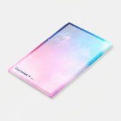 Post-it® Galaxie géométrique abstraite customisée de ciel (Incliné)