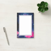Post-it® Galaxie rose & bleu Nebula & étoiles Abstrait (Bureau)