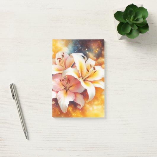 Post-it® Galaxy Lilies Publier des notes (Bureau)