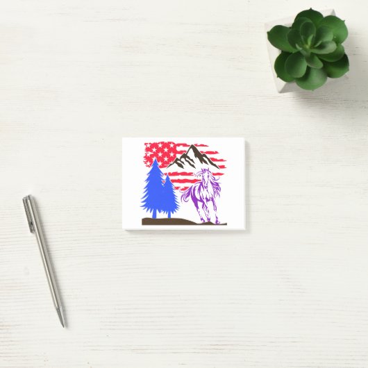 Post-it® Galloping Wild Mountain Horse (Bureau)