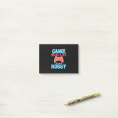 Post-it® Gamer Real Life Est Juste Un Hobby (Sur un bureau)