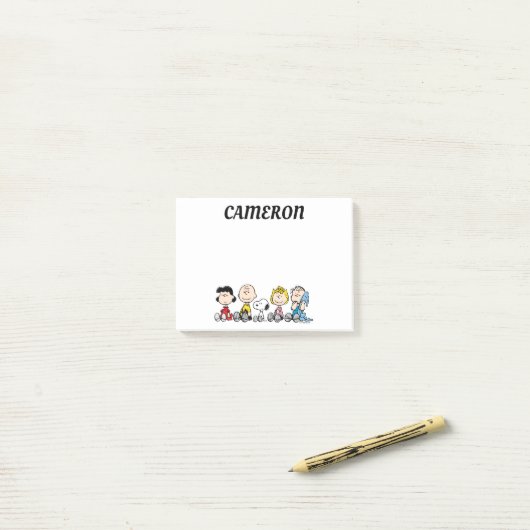 Post-it® Gang D'Arachides Assis Ensemble (Sur un bureau)