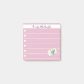 Post-it® Garden Day Dreams – Heart & Floral Personalized  (Devant)