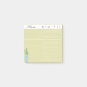 Post-it® Garden Day Dreams – Weekly Checklist Floral Sticky (Devant)