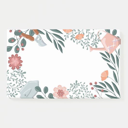 Post-it® Garden Tools & Wildflowers Border  (Devant)