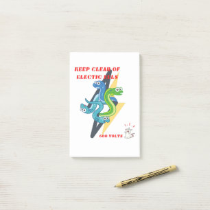 Post-it® Garder À L'Écart Les Anneaux Électriques