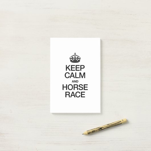 POST-IT® GARDER CALME ET COURSE CHEVAL (Sur un bureau)