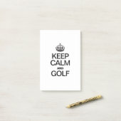 POST-IT® GARDER CALME ET GOLF (Sur un bureau)