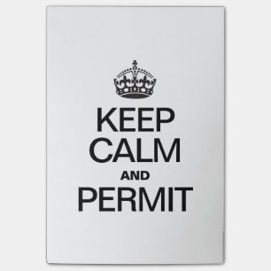 POST-IT® GARDER LE CALME ET LE PERMIS