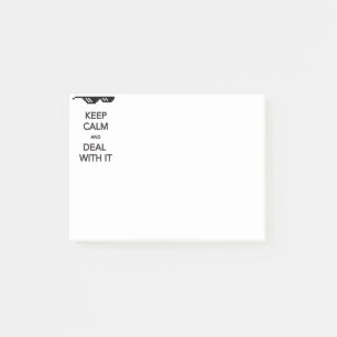 Post-it® GARDEZ CALME et traitez-vous avec elle