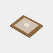 Post-it® Gardez la couronne au calme sur le Brown (Incliné)