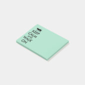 Post-it® Gardez le calme et marchez sur le bloc - notes de (Incliné)