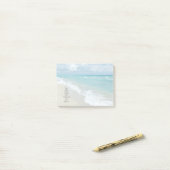 Post-it® Gardez le calme et pensez à la plage (Sur un bureau)