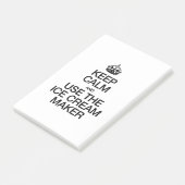 POST-IT® GARDEZ LE CALME ET UTILISEZ LE FABRICANT DE CRÈME (Incliné)